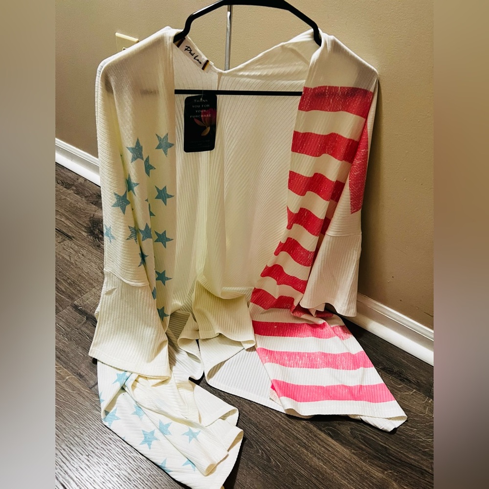 Oversized American Themed Top